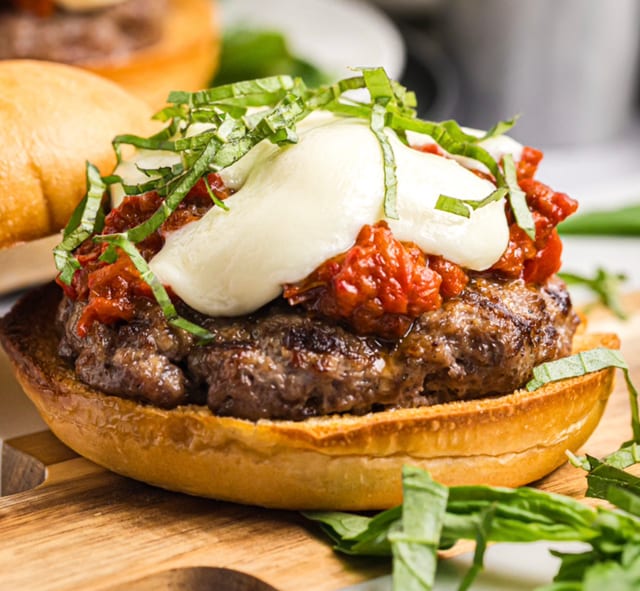 Caprese Burger.
