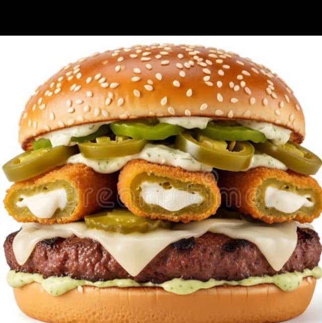 Jalapeño Popper Burger.