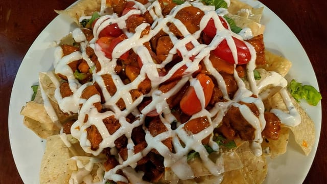 Buffalo Chicken Nachos.