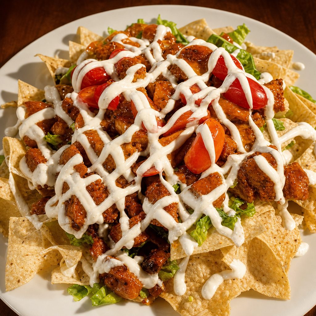 Buffalo Chicken Nachos.